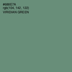 #688E7A - Viridian Green Color Image